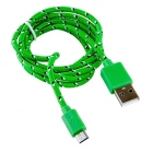USB-micro USB 2,0 BLAST 1,0 м BMC-112 зеленый